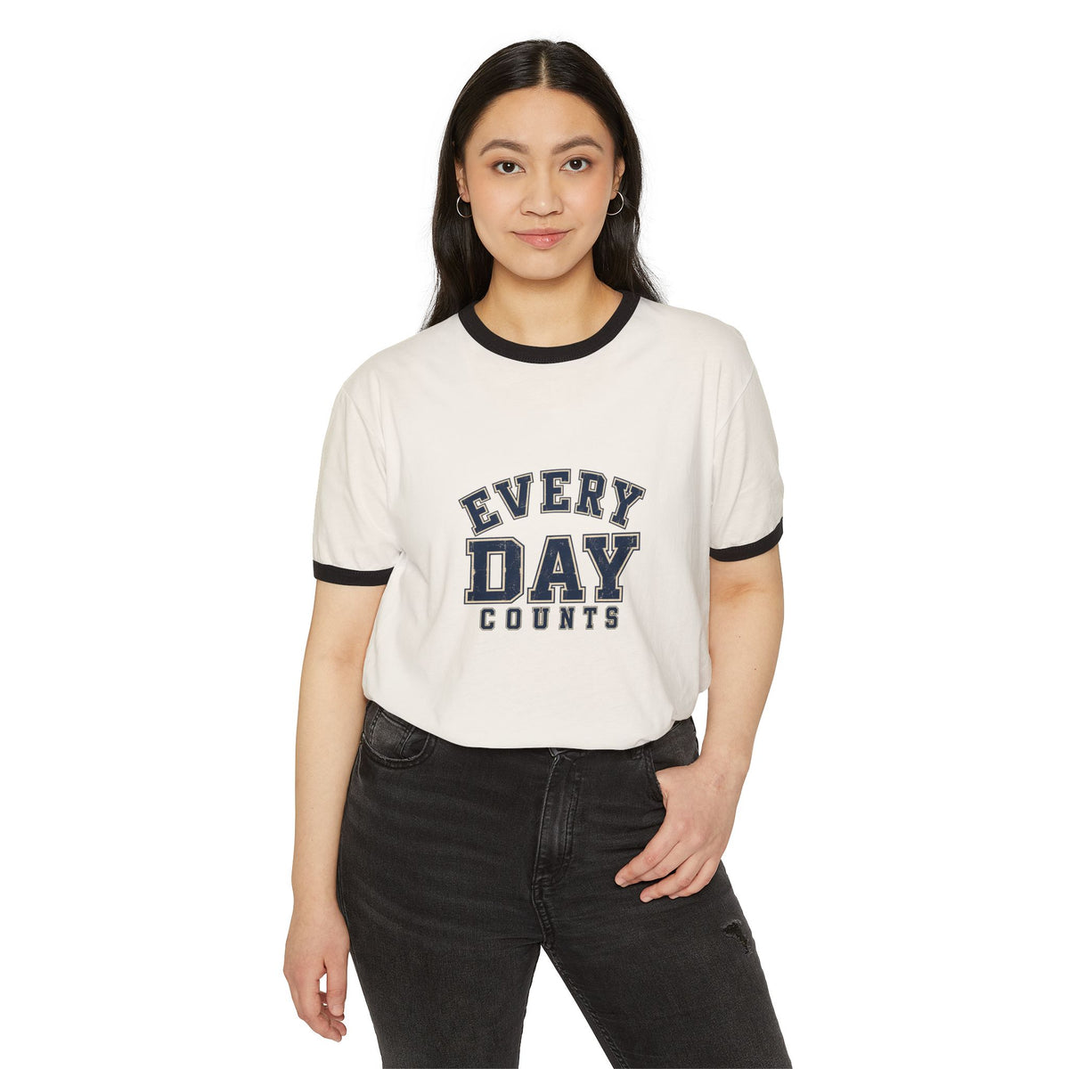 Every Day Counts Ringer T-Shirt — product photo 12 of 16 | madeyourmark