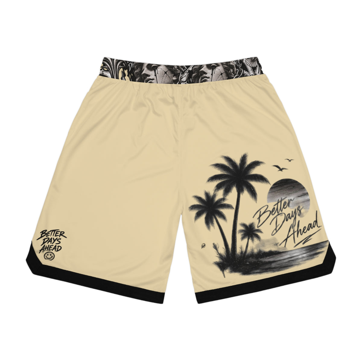 Trust the Timing Basketball Shorts — 'Better Days Ahead' Graphic