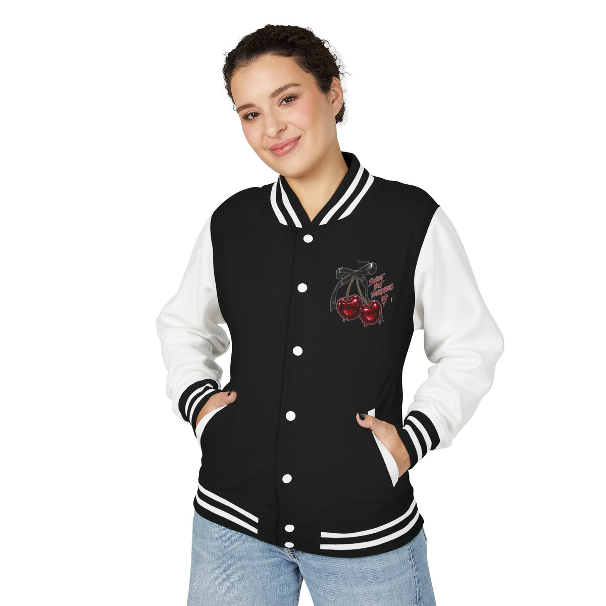 Letterman Jacket — 'Good Energy' Retro Skate Graphic Varsity Jacket