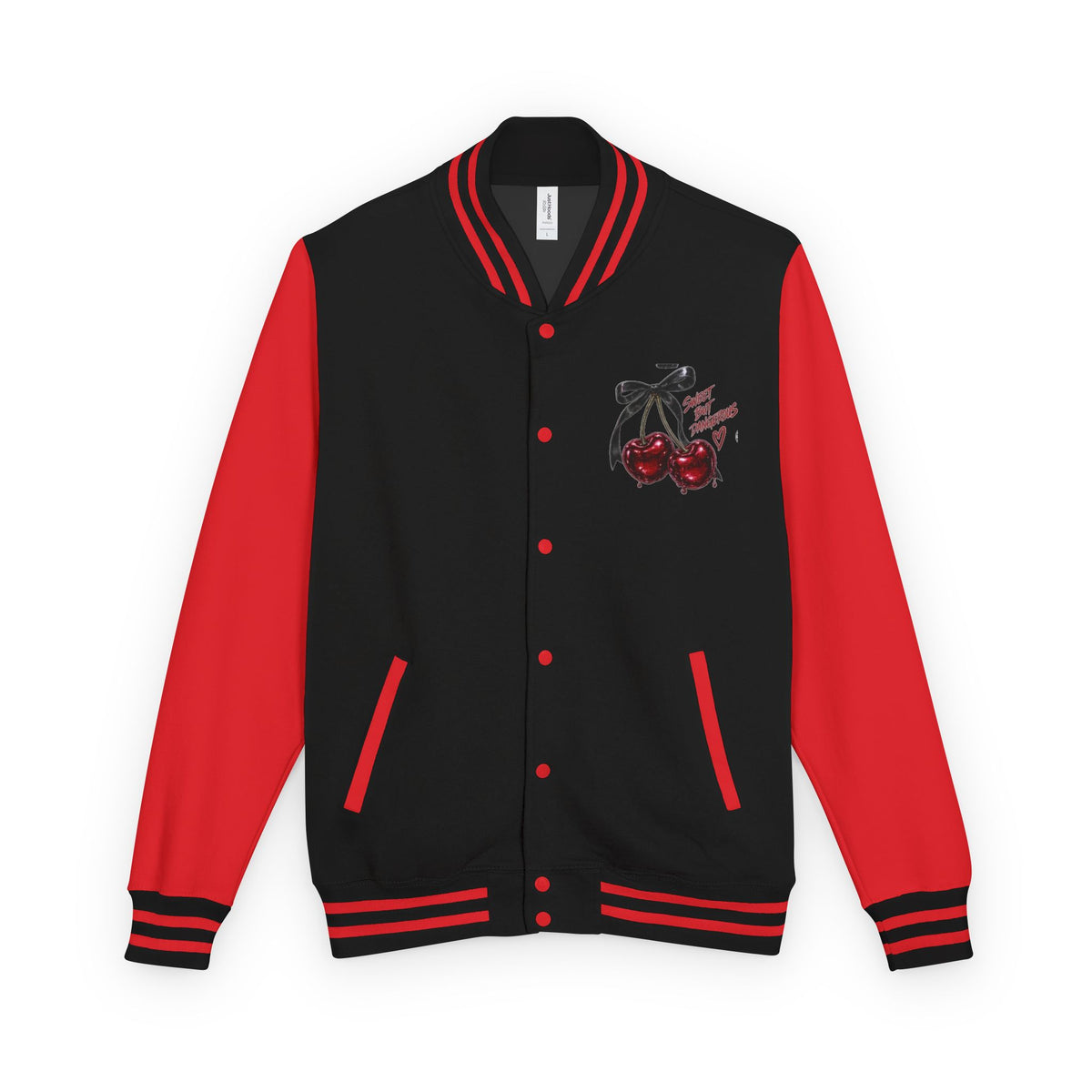 Letterman Jacket — 'Good Energy' Retro Skate Graphic Varsity Jacket