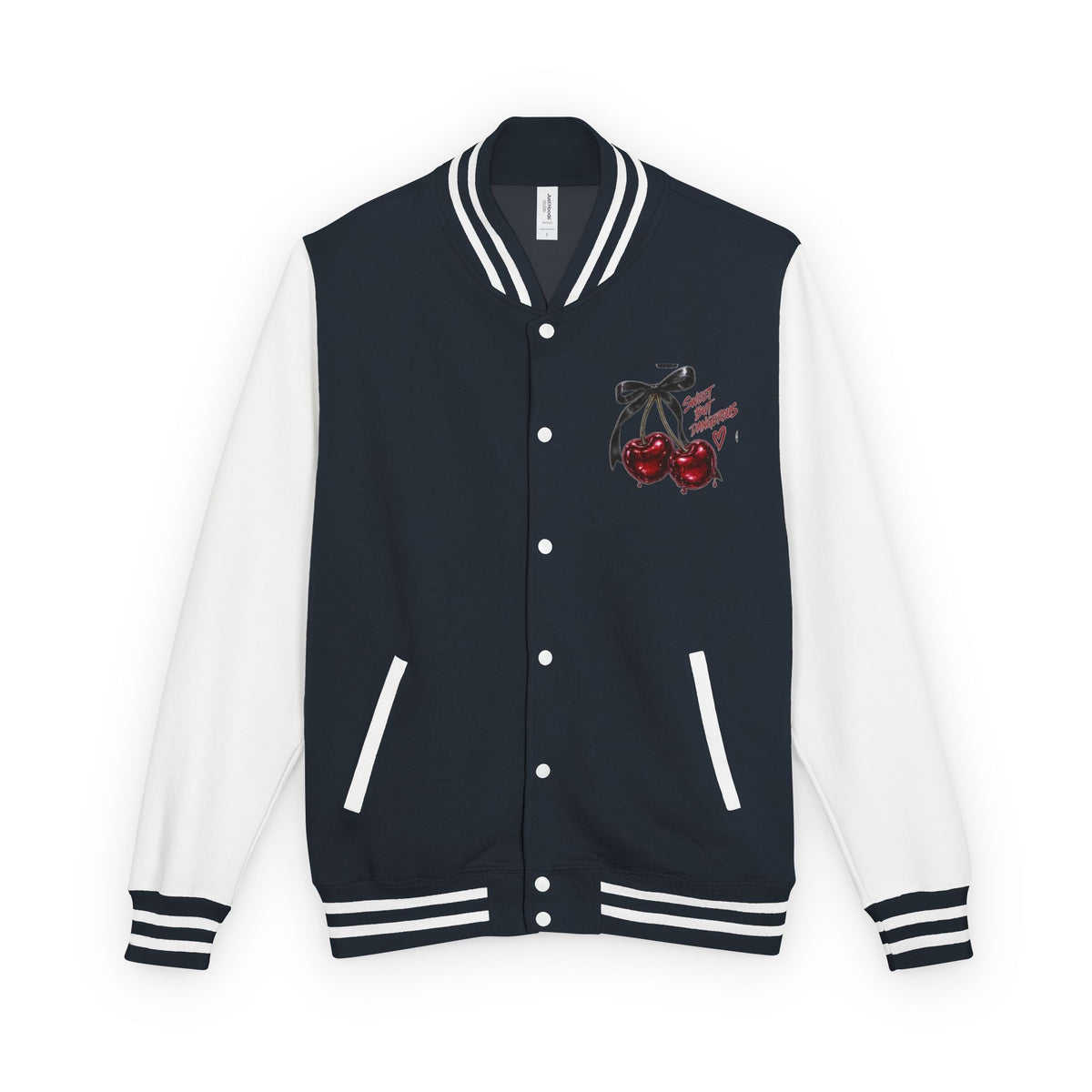 Letterman Jacket — 'Good Energy' Retro Skate Graphic Varsity Jacket