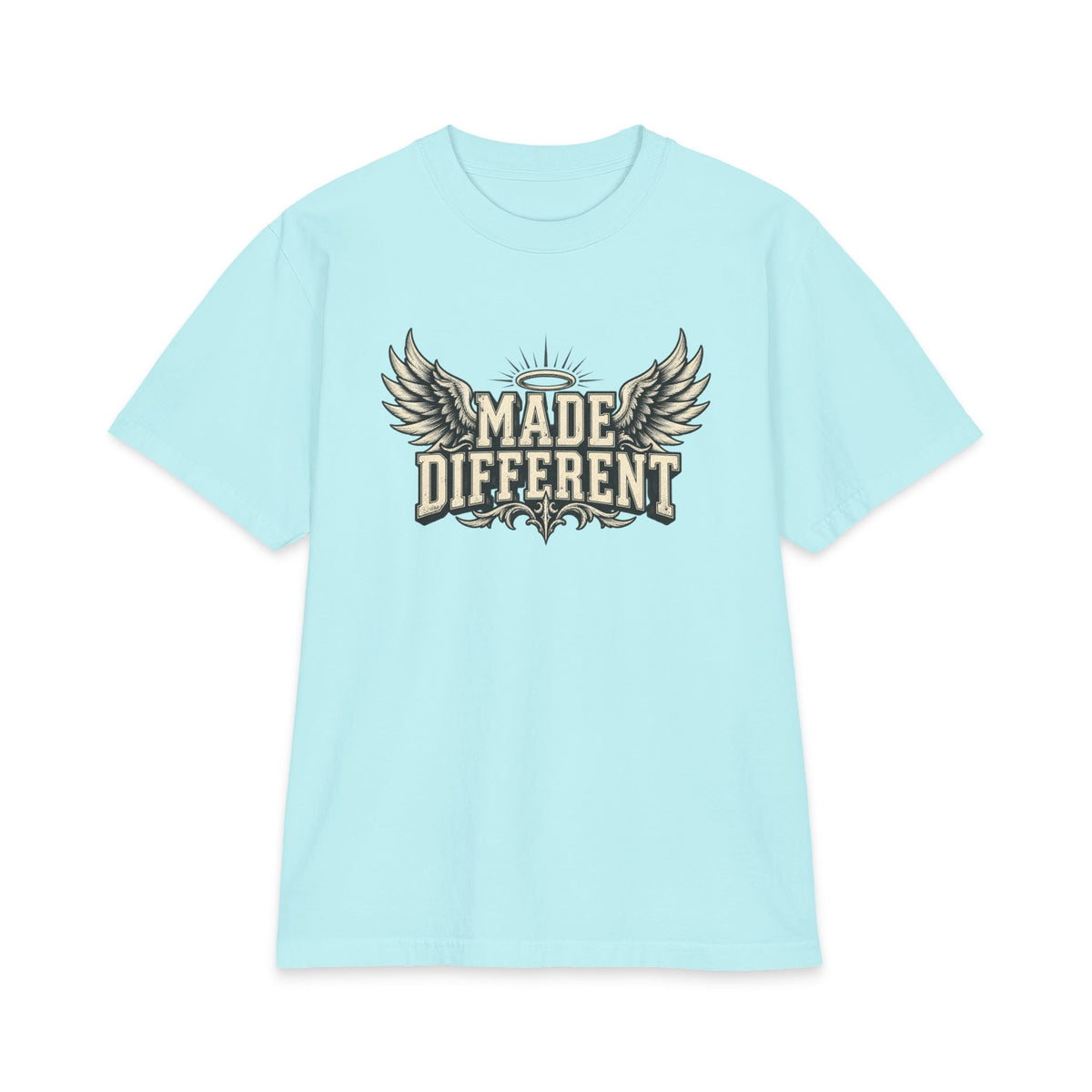 Made Different T-Shirt — 'Made Different' Graphic Tee with Wings & 'Discipline' Back Accent — product photo 6 of 20 | madeyourmark