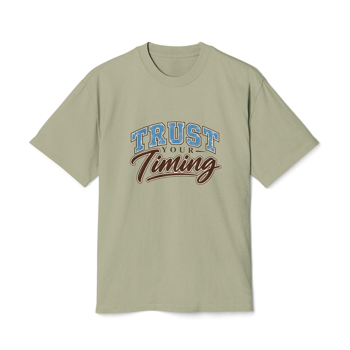 Trust Your Timing T-Shirt — Inspirational Retro Script Tee — product photo 5 of 20 | madeyourmark