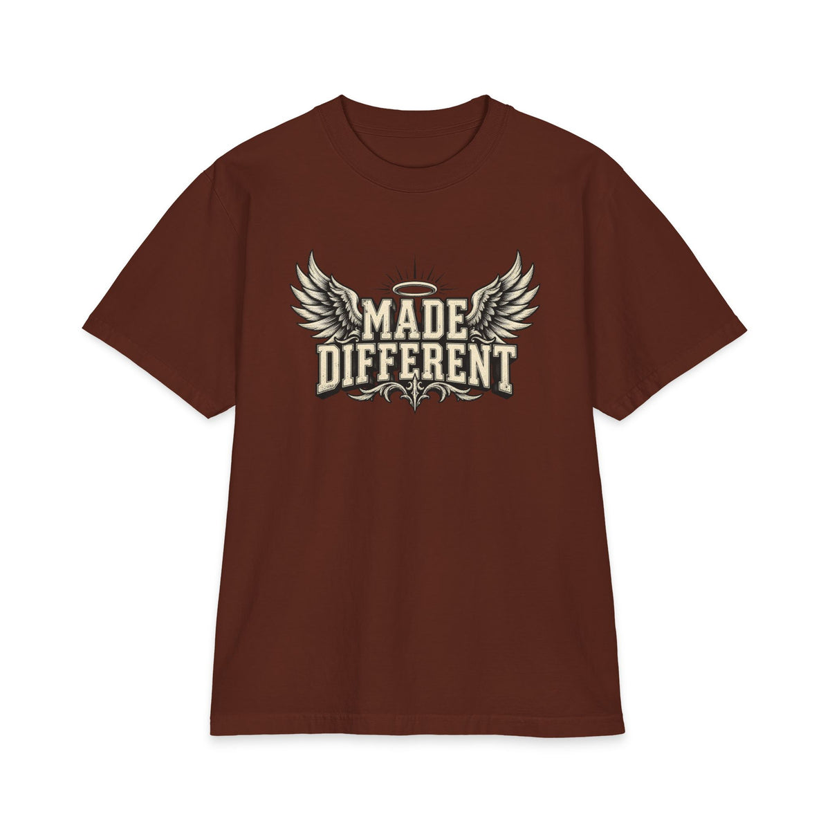 Made Different T-Shirt — 'Made Different' Graphic Tee with Wings & 'Discipline' Back Accent — product photo 2 of 20 | madeyourmark