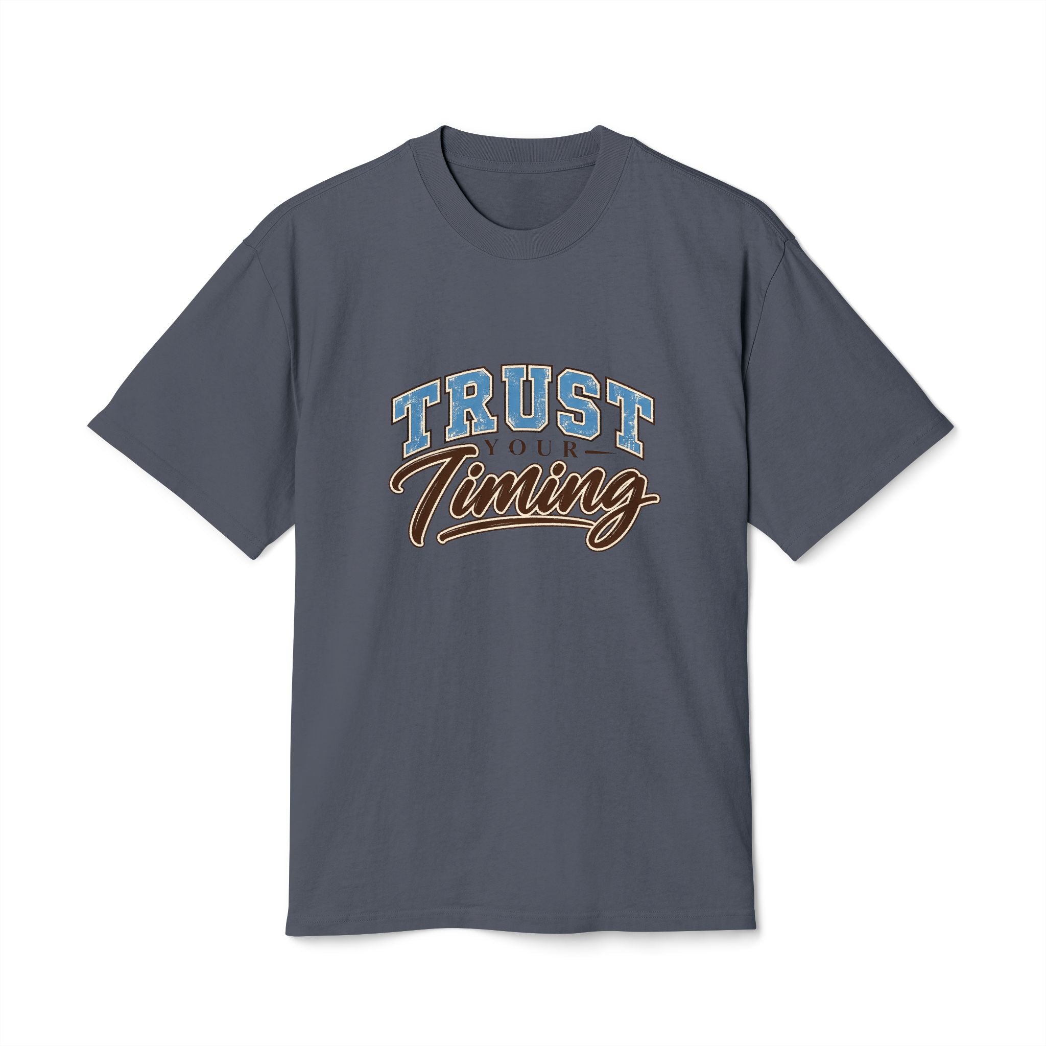 Trust Your Timing T-Shirt — Inspirational Retro Script Tee — product photo 6 of 20 | madeyourmark