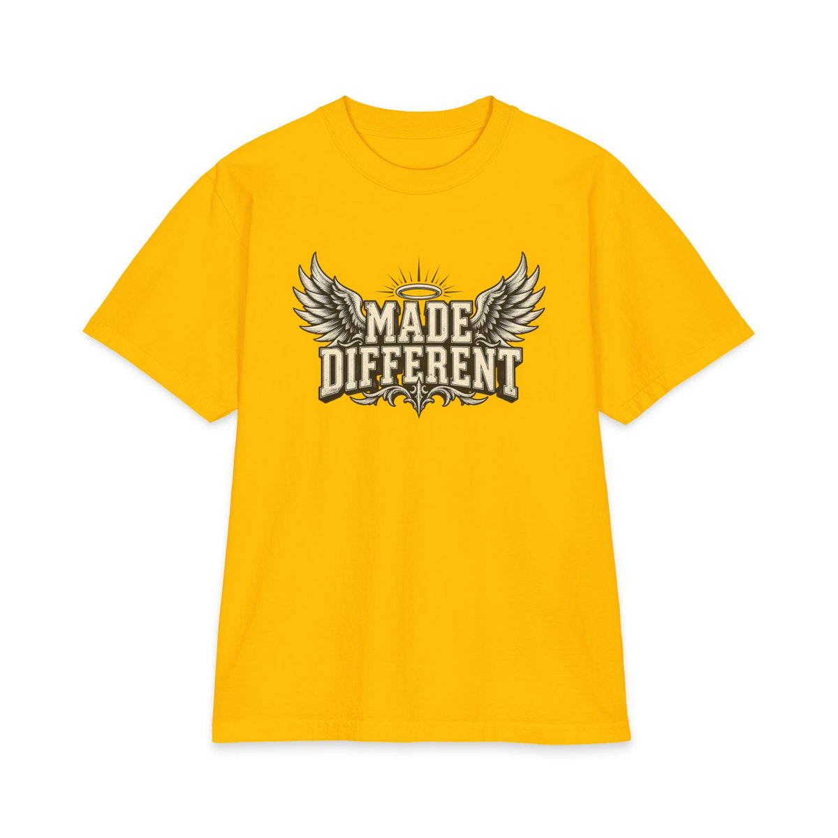 Made Different T-Shirt — 'Made Different' Graphic Tee with Wings & 'Discipline' Back Accent — product photo 5 of 20 | madeyourmark