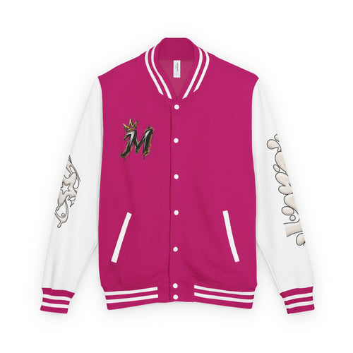 Good Energy Letterman Jacket — Back view | madeyourmark