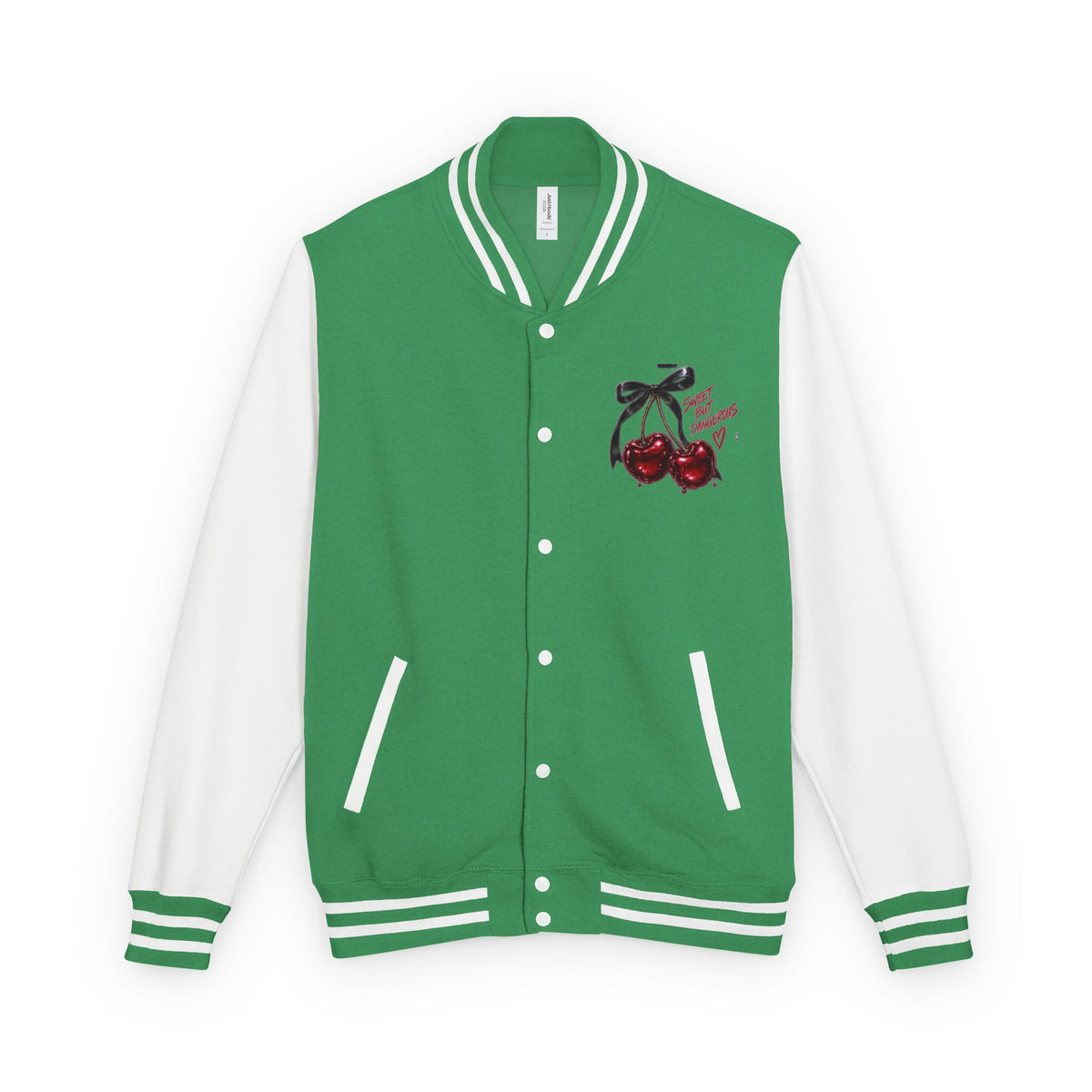 Letterman Jacket — 'Good Energy' Retro Skate Graphic Varsity Jacket
