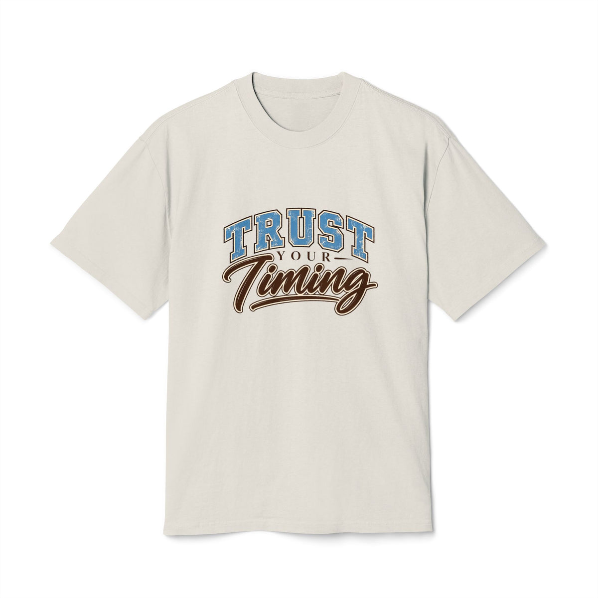 Trust Your Timing T-Shirt — Inspirational Retro Script Tee — product photo 1 of 20 | madeyourmark
