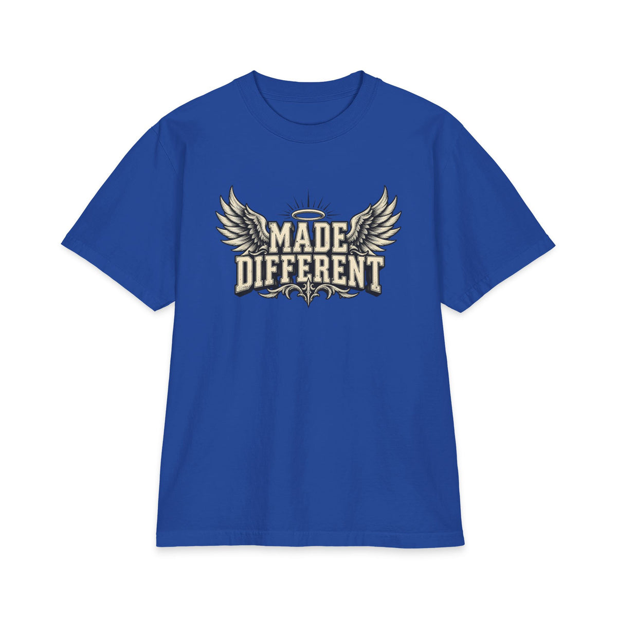 Made Different T-Shirt — 'Made Different' Graphic Tee with Wings & 'Discipline' Back Accent — product photo 7 of 20 | madeyourmark