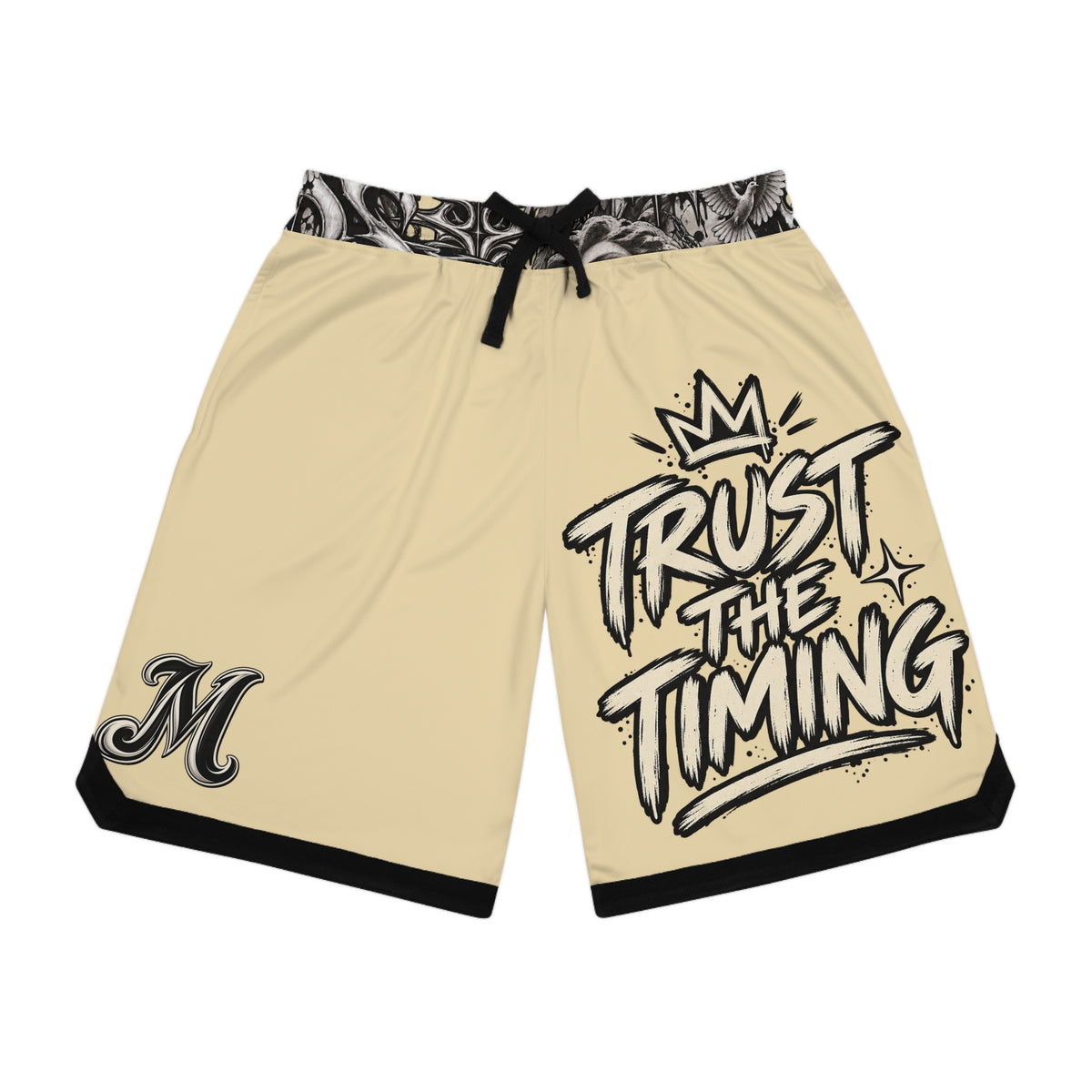 Trust the Timing Basketball Shorts — 'Better Days Ahead' Graphic