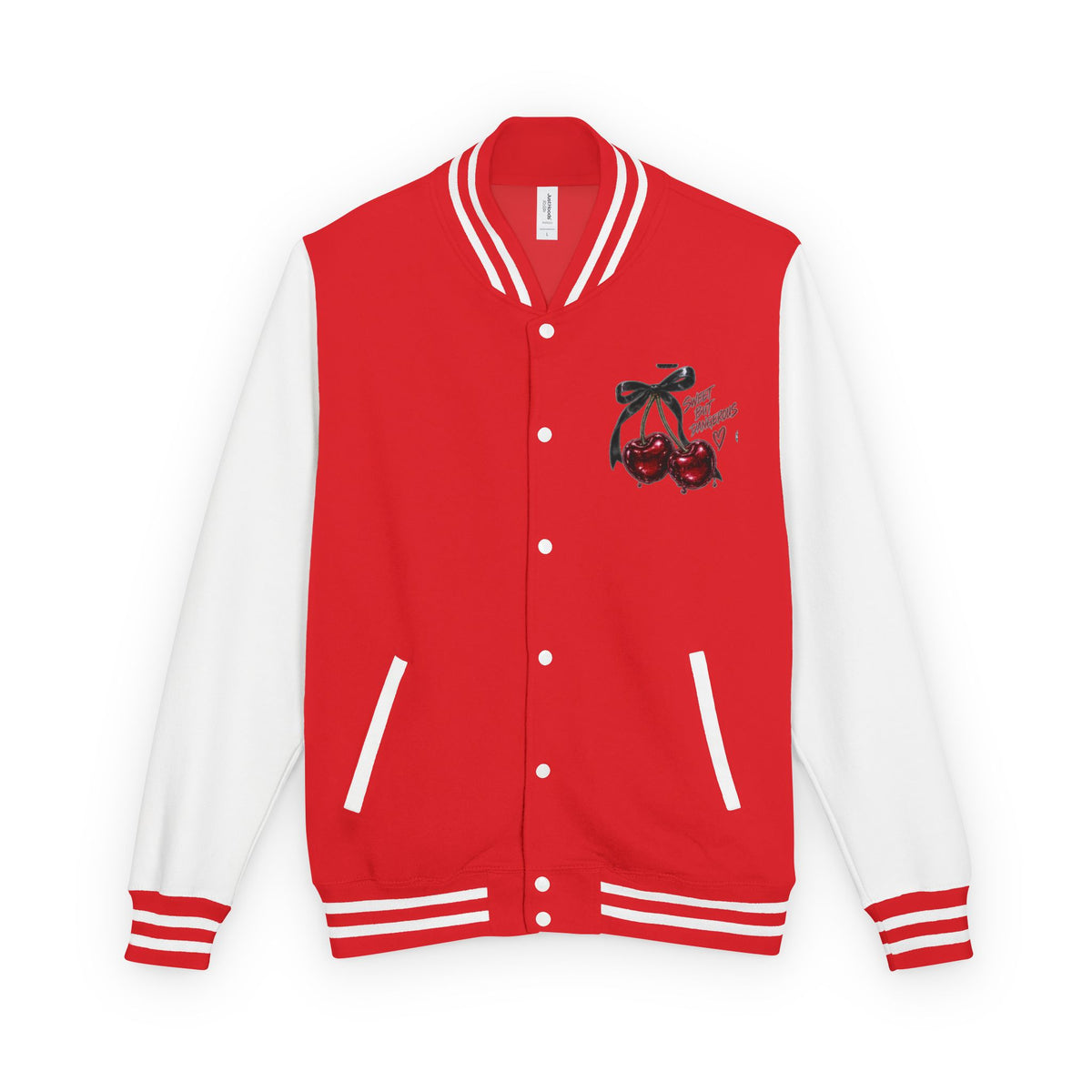 Letterman Jacket — 'Good Energy' Retro Skate Graphic Varsity Jacket