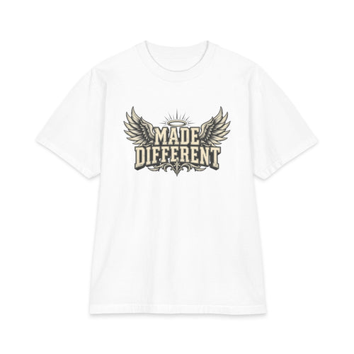Made Different T-Shirt — 'Made Different' Graphic Tee with Wings & 'Discipline' Back Accent — product photo 1 of 20 | madeyourmark