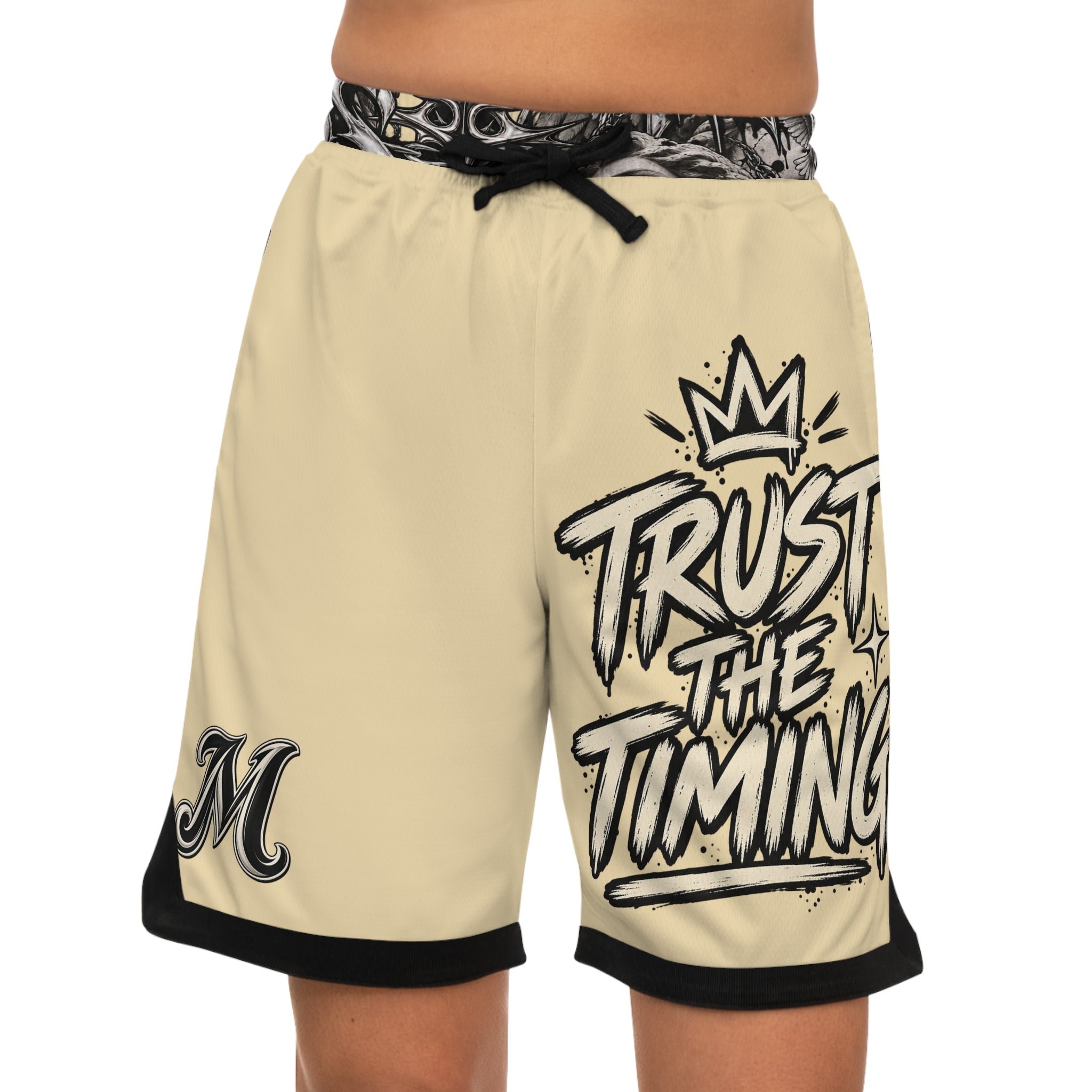 Trust the Timing Basketball Shorts — 'Better Days Ahead' Graphic