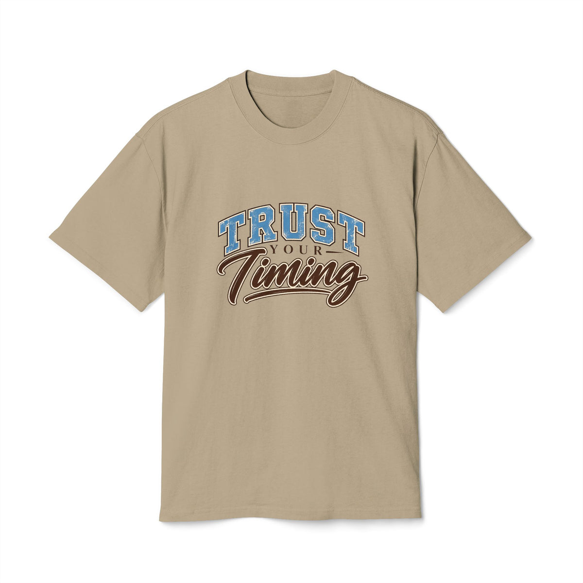 Trust Your Timing T-Shirt — Inspirational Retro Script Tee — product photo 2 of 20 | madeyourmark