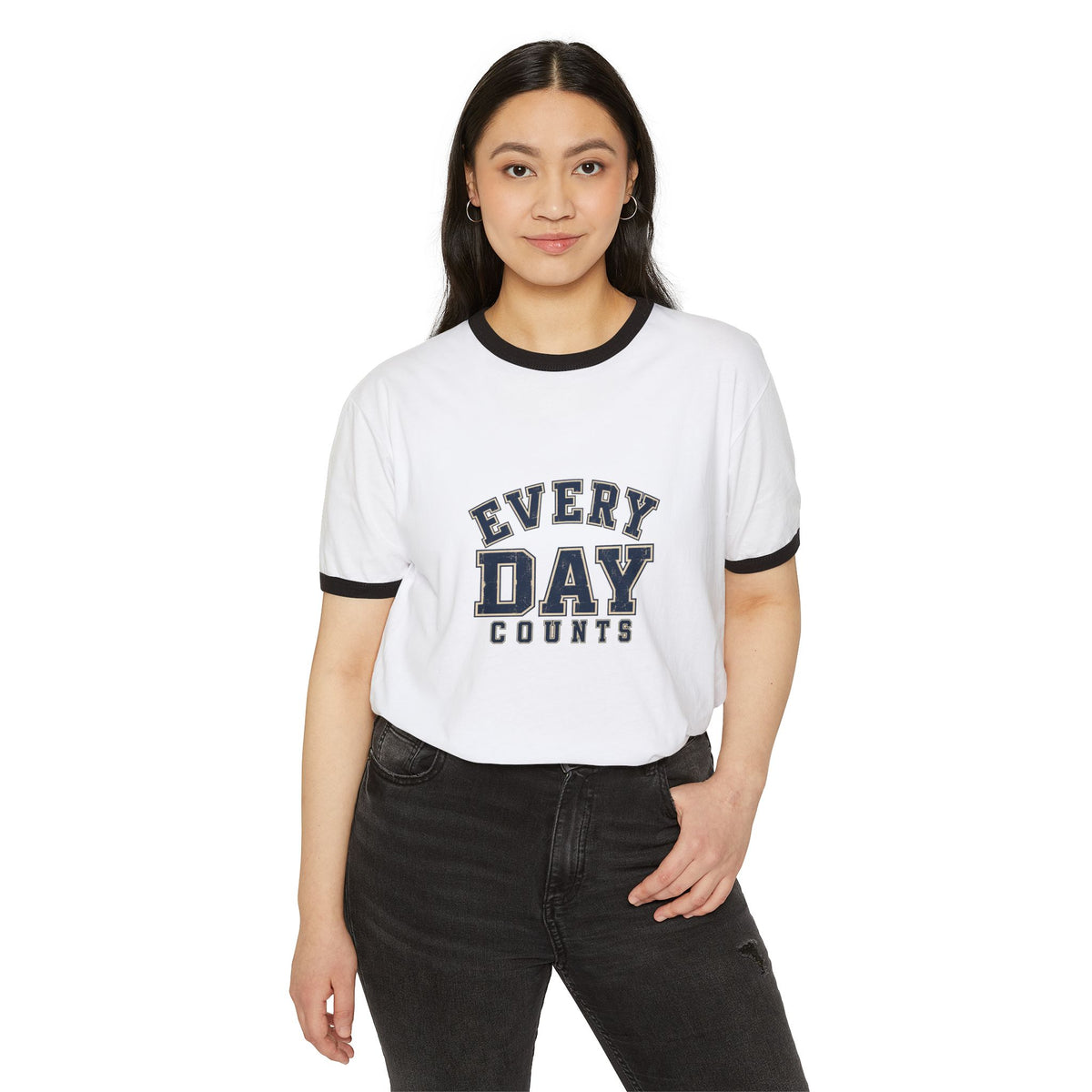 Every Day Counts Ringer T-Shirt — product photo 15 of 16 | madeyourmark