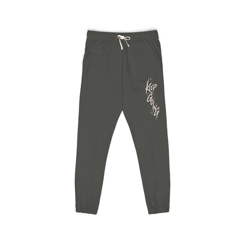 Garment-Dyed Fleece Sweatpants — Vintage Streetwear Joggers — Front view | madeyourmark