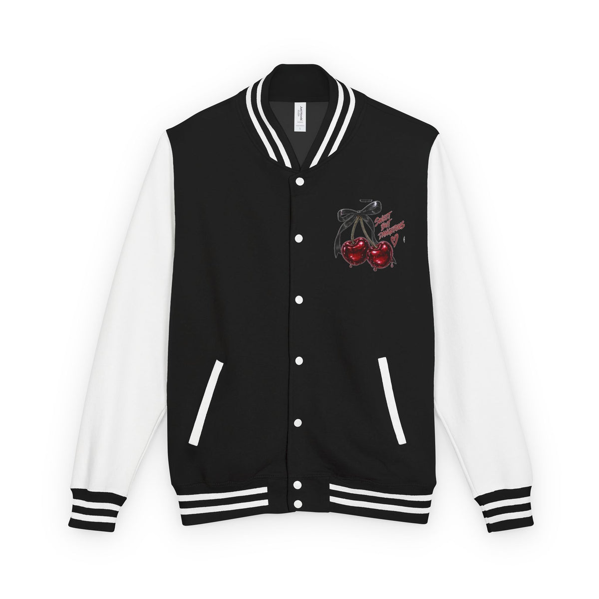 Letterman Jacket — 'Good Energy' Retro Skate Graphic Varsity Jacket