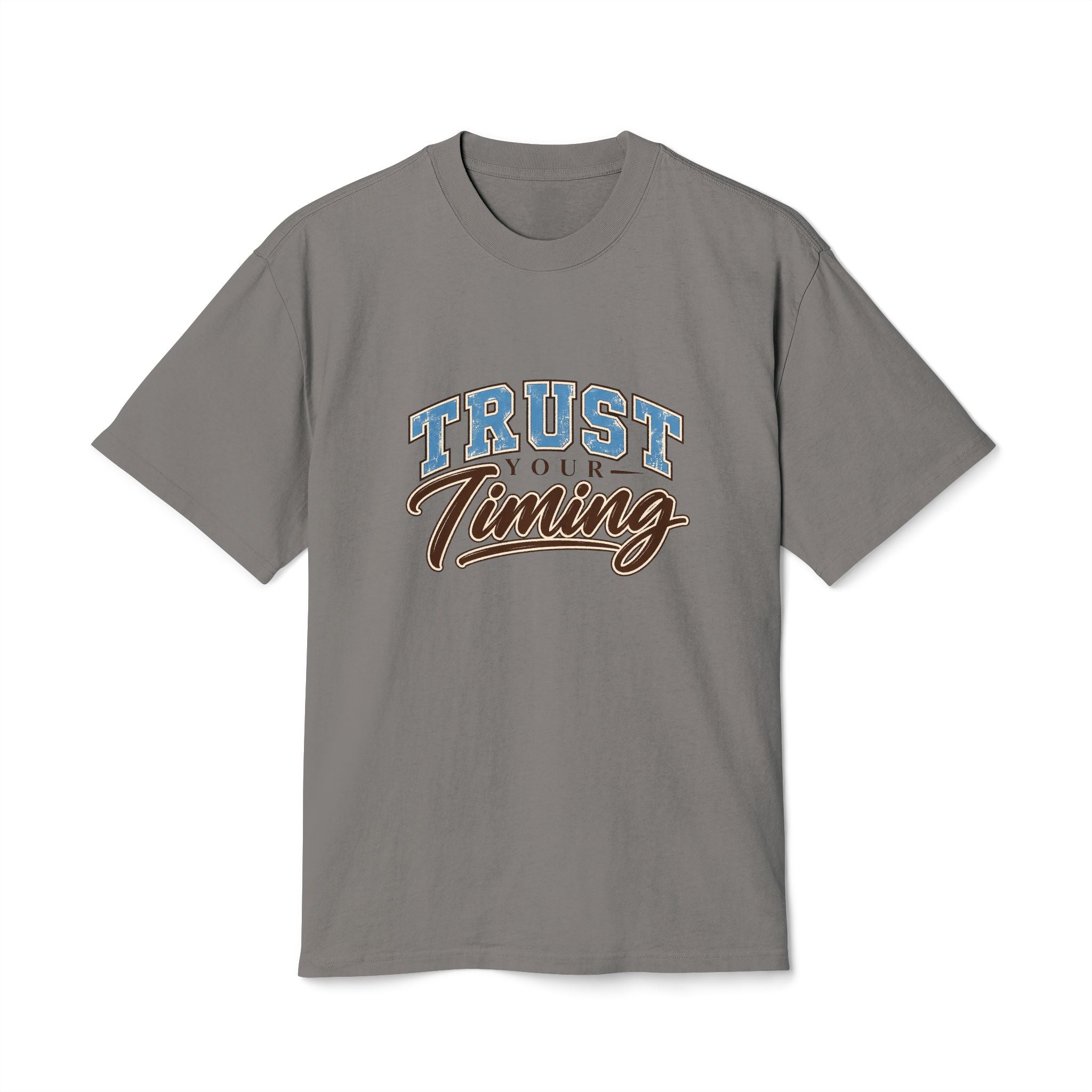 Trust Your Timing T-Shirt — Inspirational Retro Script Tee — product photo 3 of 20 | madeyourmark